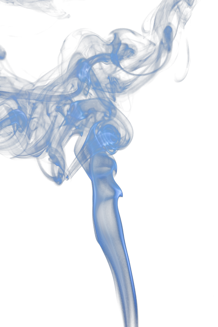 Blue Smoke Twirl on Transparent Background - Download Free Stock Images Pikwizard.com