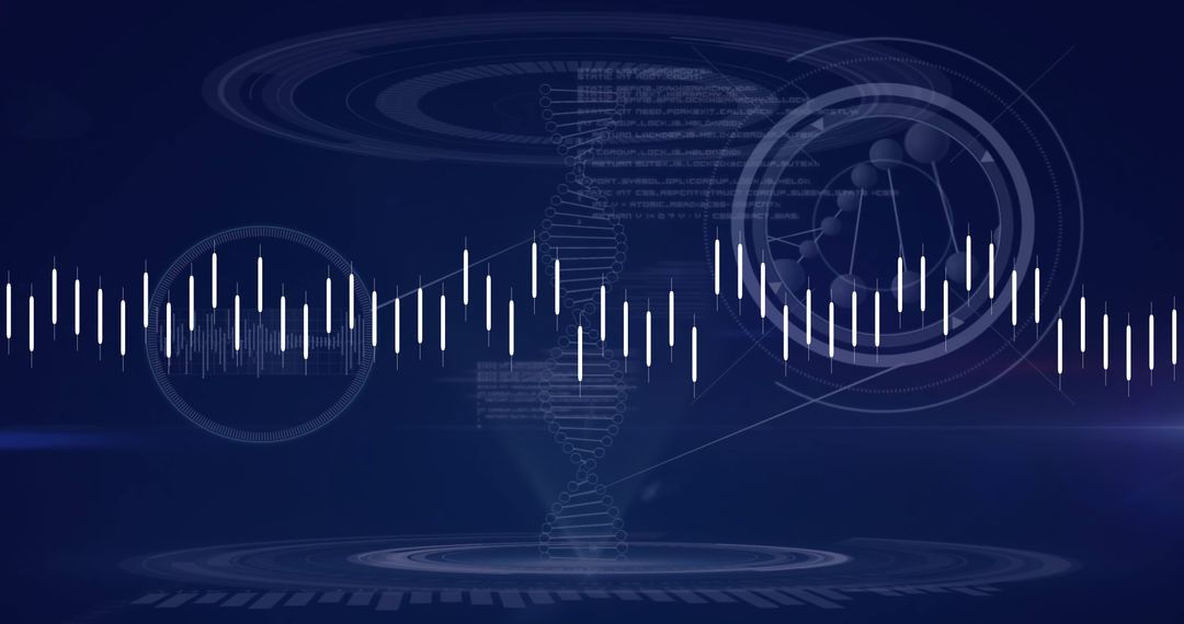 Financial Data Analytics Over DNA Strand Background