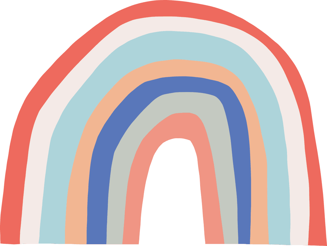 Colorful Rainbow on Transparent Background Vector Illustration