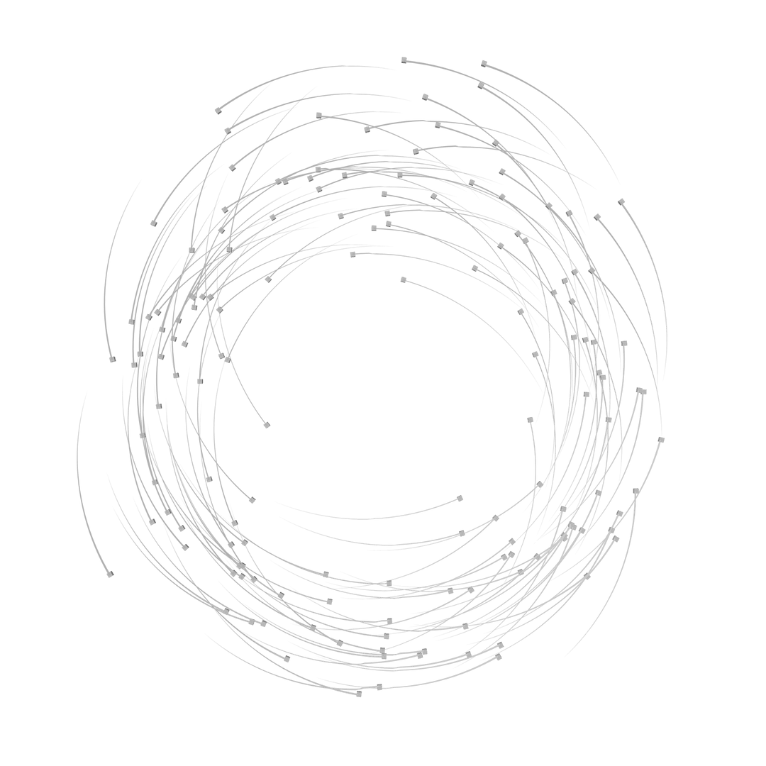 Circular Brush Stroke Trail on Transparent Background