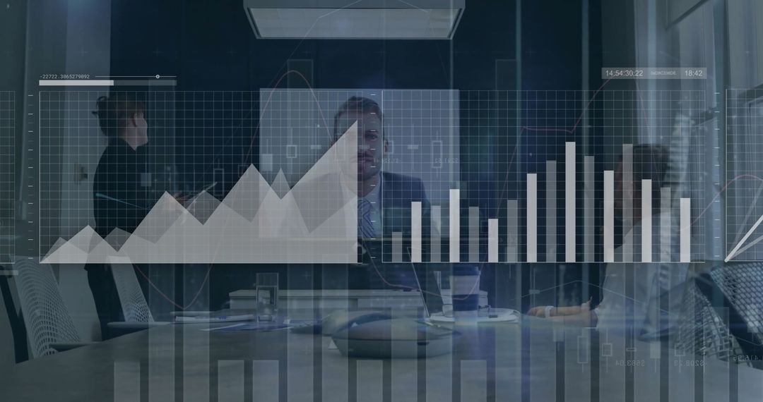 Diverse Business Team Analyzing Financial Data Projections