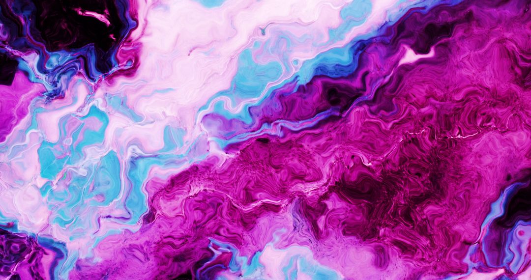 Vibrant Abstract Liquid Texture with Pink and Blue Hues