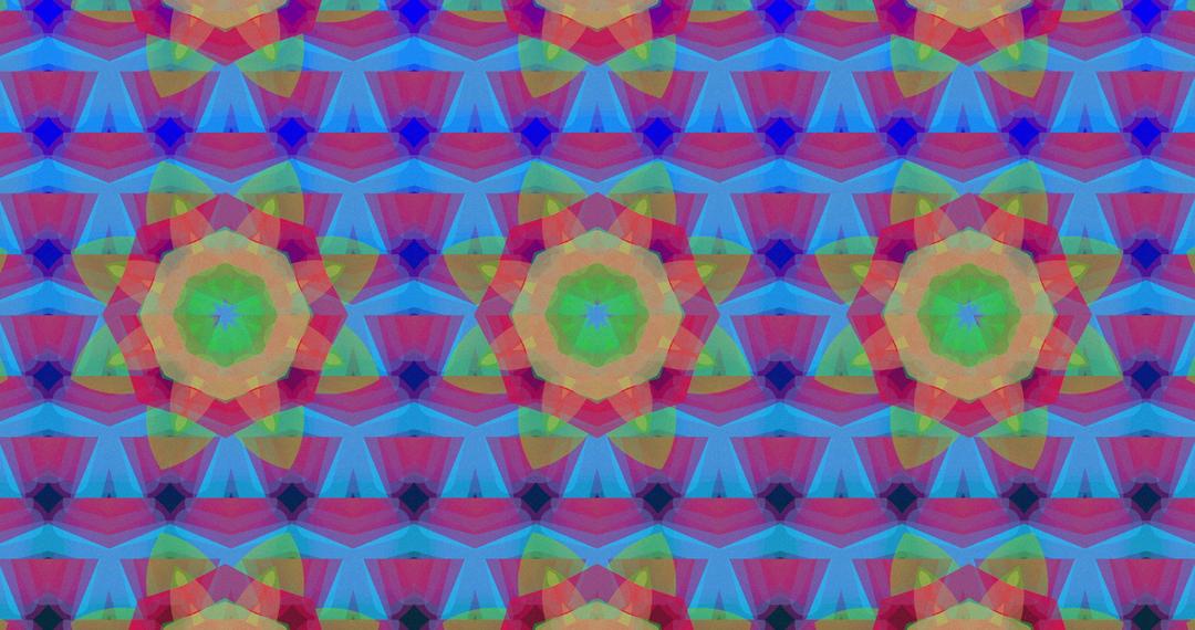 Hypnotic Multicolored Kaleidoscope Geometric Shapes with Gradient Blue Background - Free Images, Stock Photos and Pictures on Pikwizard.com