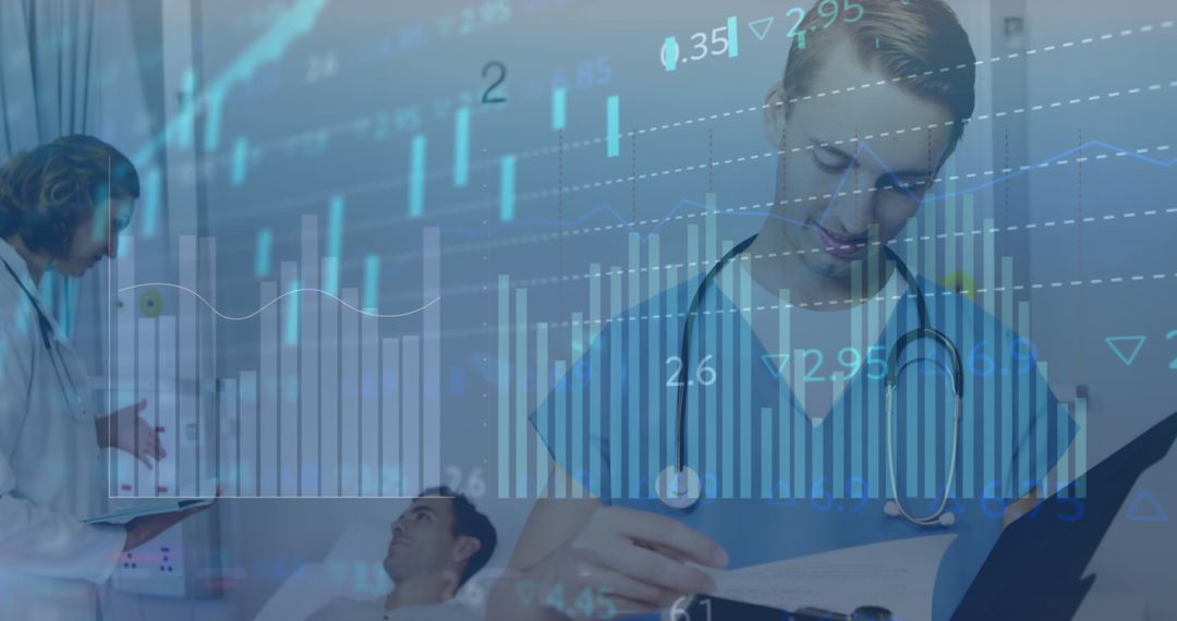 Healthcare Professionals Analyzing Data with Patient