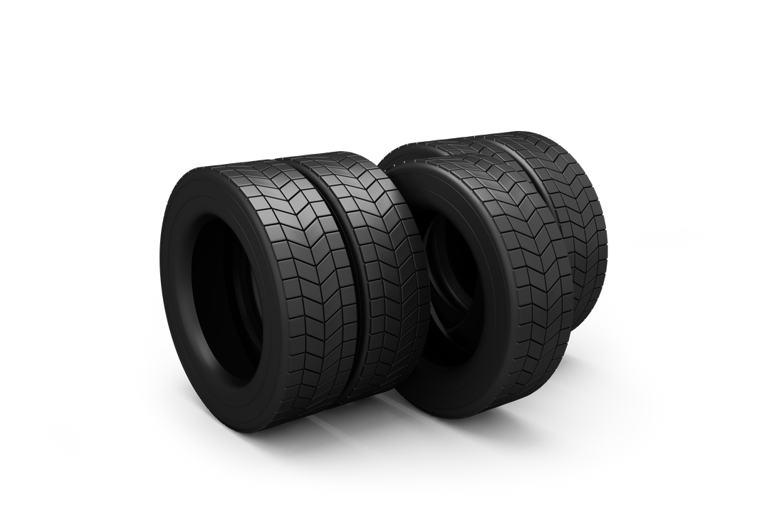 Digital PNG Illustration of New Car Tires on Transparent Background - Download Free Stock Images Pikwizard.com