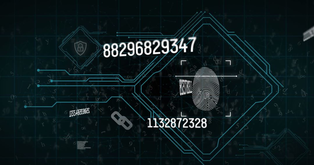 Biometric Fingerprint Security and Data Processing Interface - Free Images, Stock Photos and Pictures on Pikwizard.com