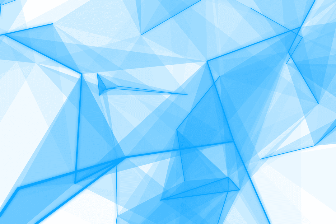 Blue Abstract Pattern Design on Transparent Background