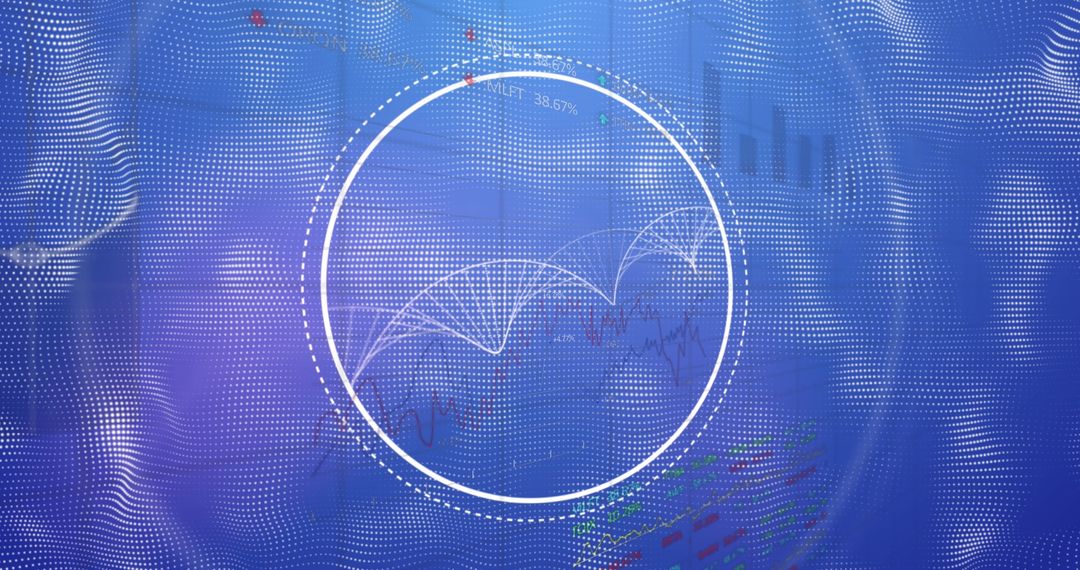 Modern Digital Dashboard with Circular Data Visualization