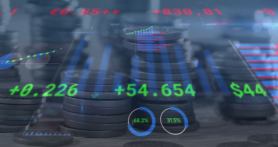 Financial Growth with Data Analytics Over Coin Stacks