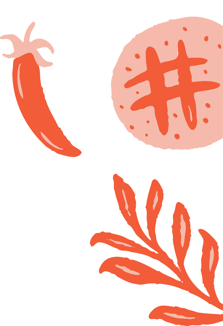 Colorful Illustrations on Transparent Background, Fun and Playful Layout