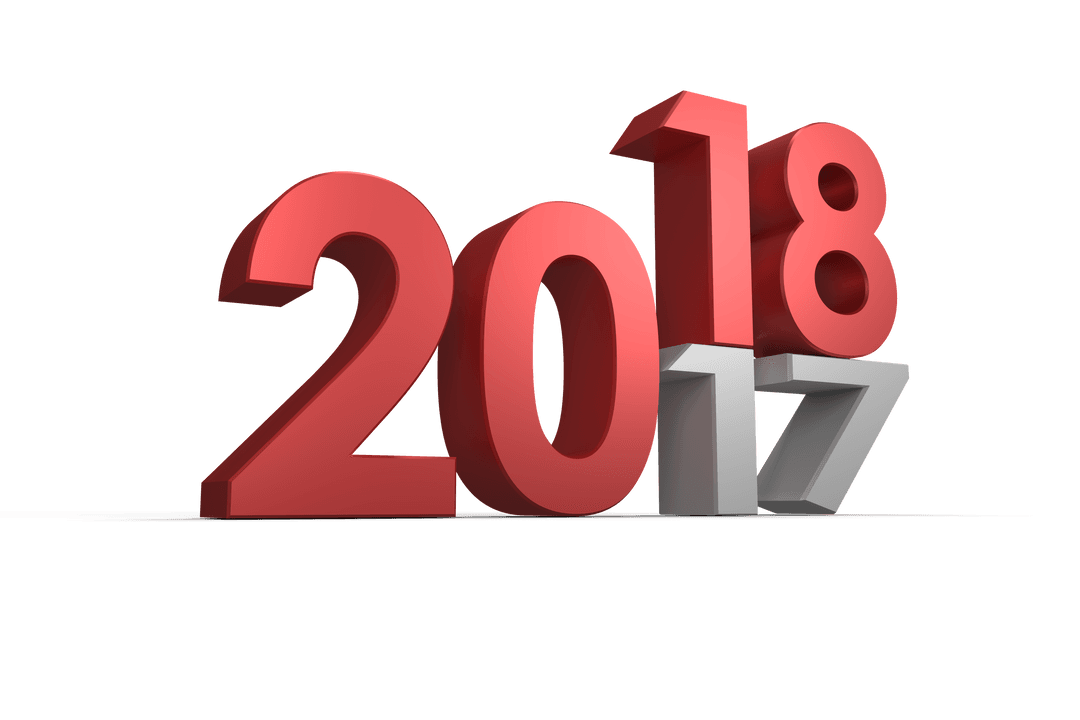 Shifting from 2017 to 2018: Transparent Background