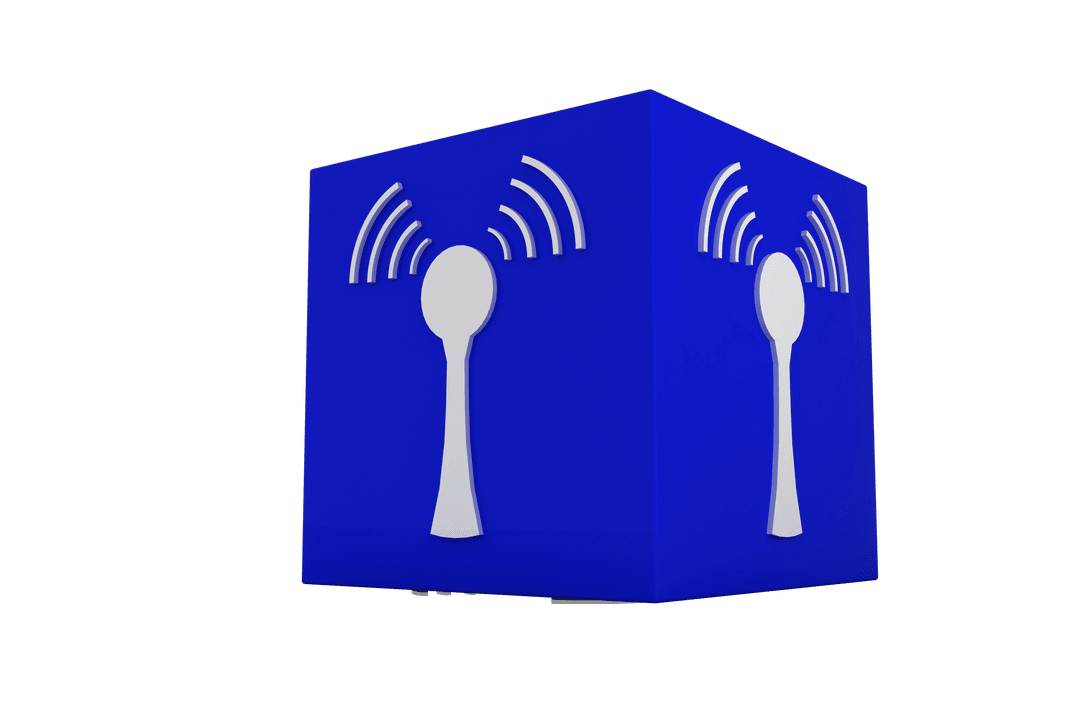 Digital Cube Displaying Network Signal Icon with Transparent Background - Download Free Stock Images Pikwizard.com