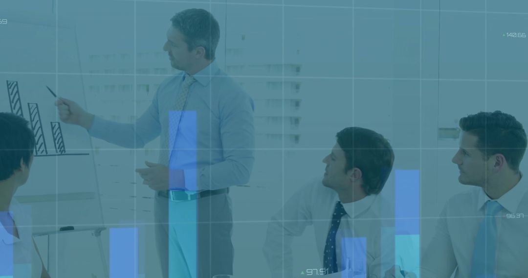 Business Presentation on Analytics in Modern Conference Room