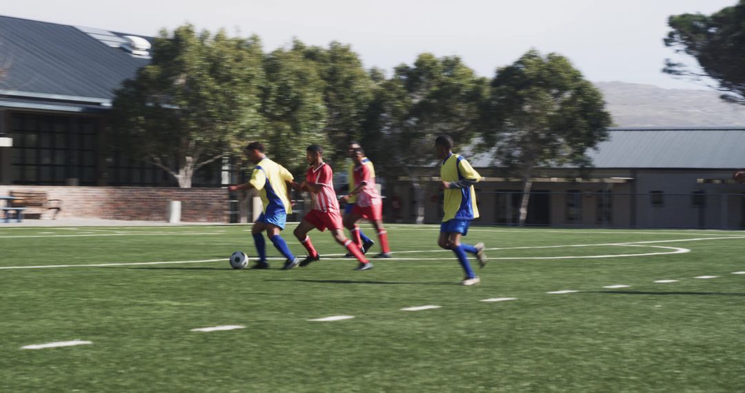 Soccer Match Intensity Captured on the Field