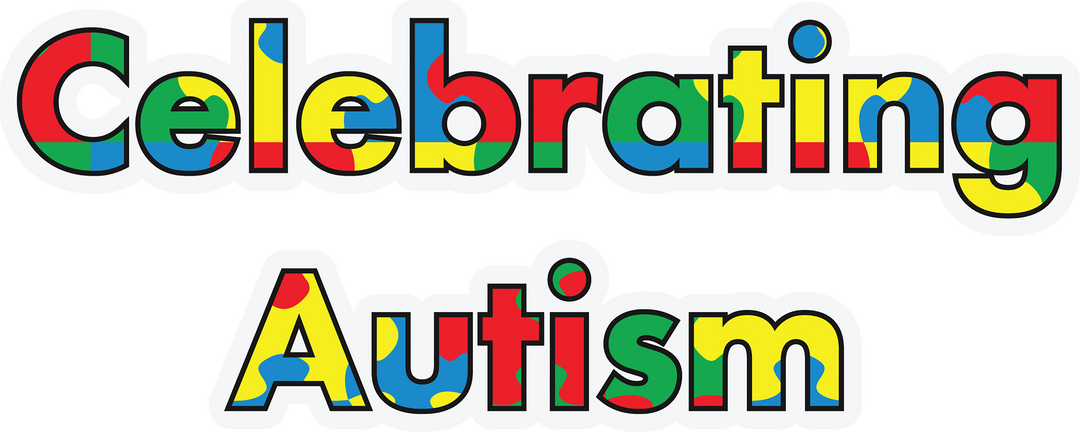 Celebrating Autism Colorful Patterned Text on Transparent Background - Download Free Stock Images Pikwizard.com