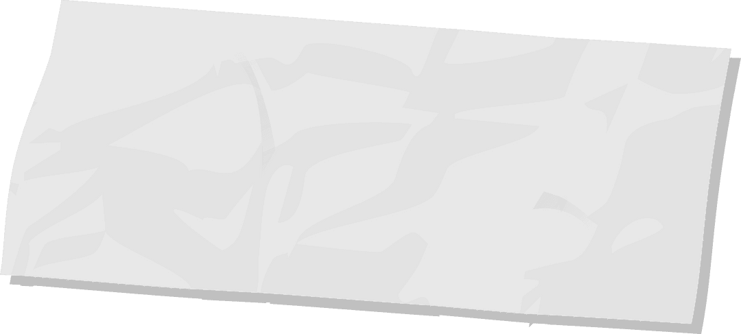 Transparent Floating Crumpled Paper with Creases and Shadows