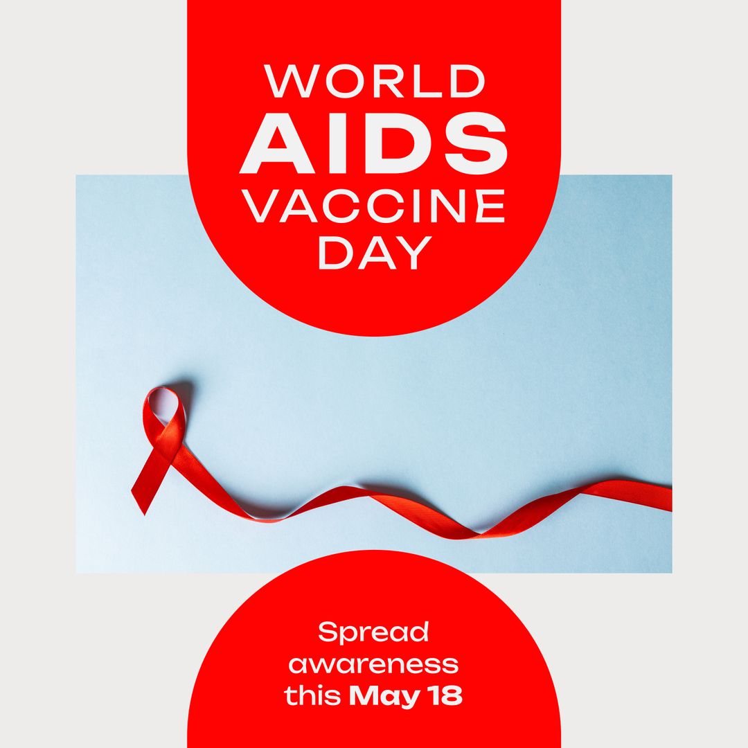 World AIDS Vaccine Day Awareness and Red Ribbon Design