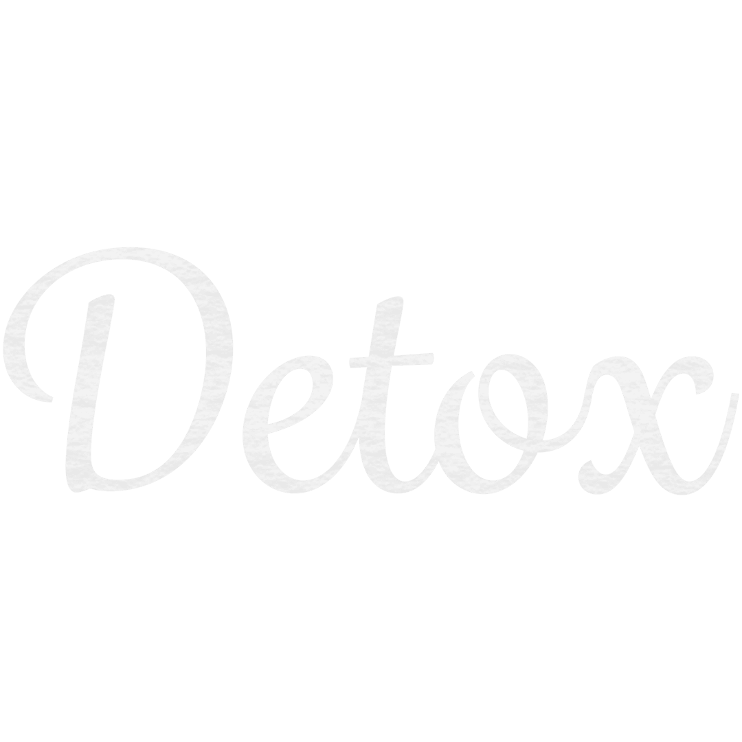 Detox Text Design on Transparent Background for Health and Wellness