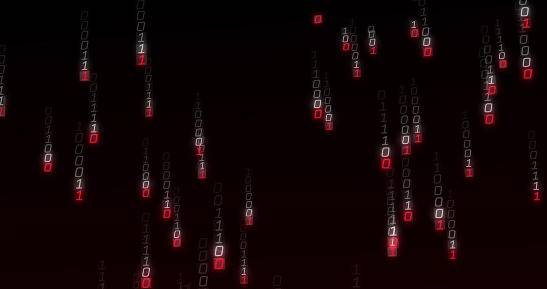 Falling Binary Code Digital Matrix - Free Images, Stock Photos and Pictures on Pikwizard.com