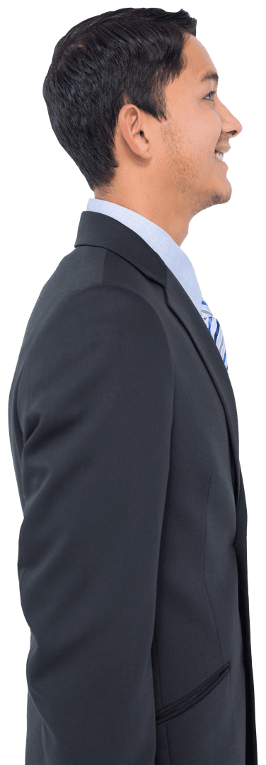 Happy Business Professional on Transparent Background Full Body
