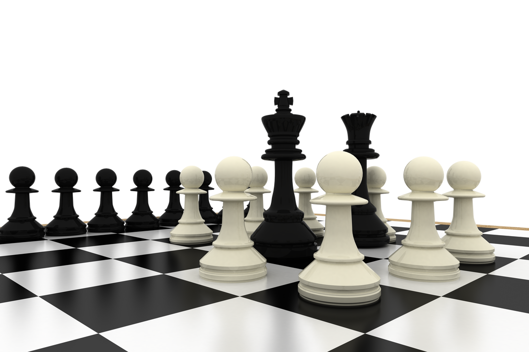 Chess Strategy Scene with Transparent Background High-Quality 3D Graphic - Download Free Stock Images Pikwizard.com