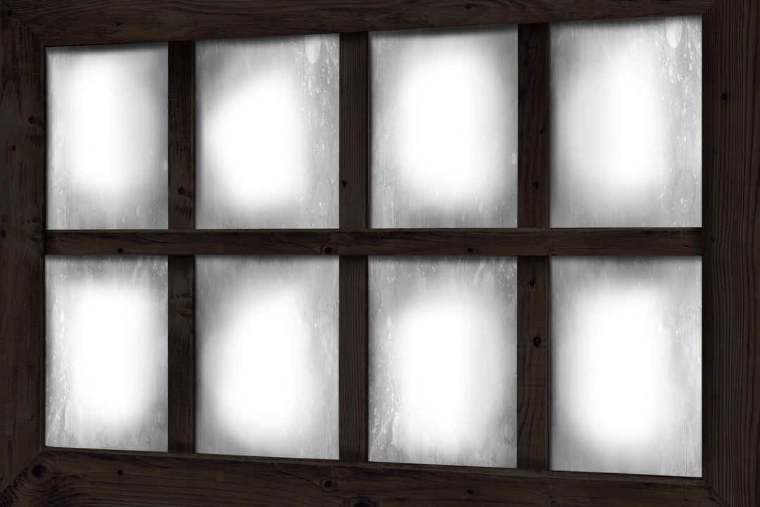 8-Pane Wooden Window with Transparent Background - Download Free Stock Images Pikwizard.com