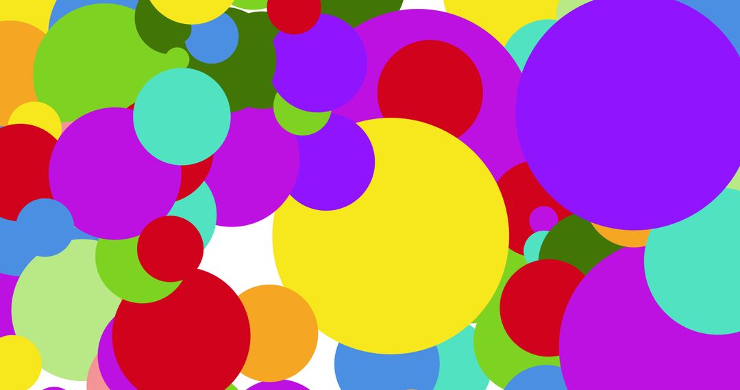 Vivid Colorful Dots on White Background for Creative Designs
