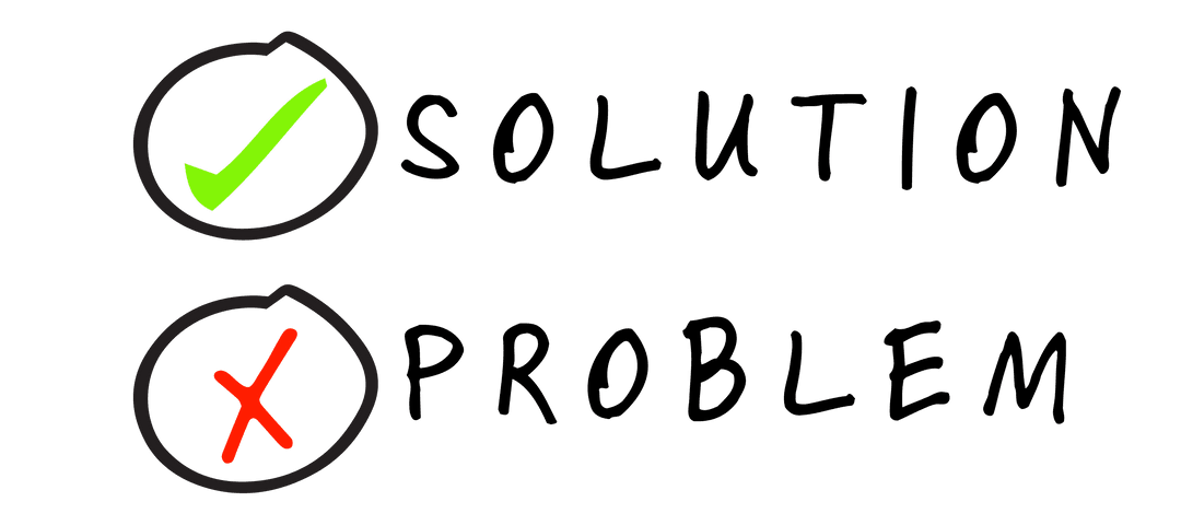 solution problem graphic with checkmark and cross on transparent background - Download Free Stock Images Pikwizard.com