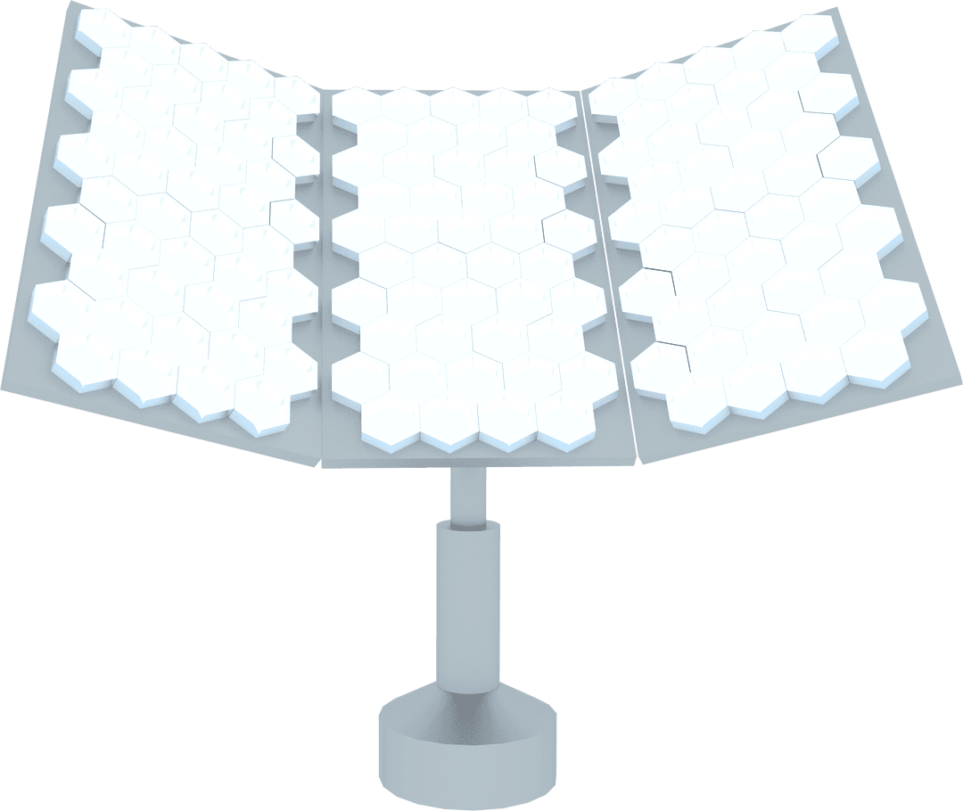 Silver Makeup Mirror on Transparent Background is Contemporary