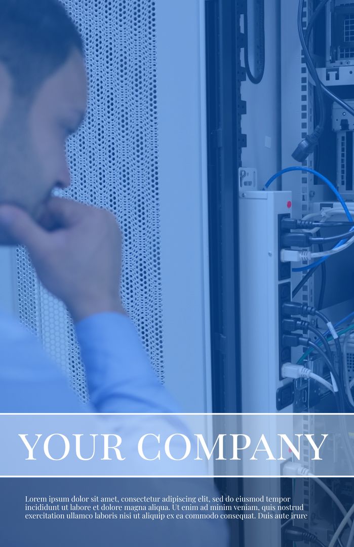 Focused IT Technician Troubleshooting Server Hardware - Download Free Stock Images Pikwizard.com