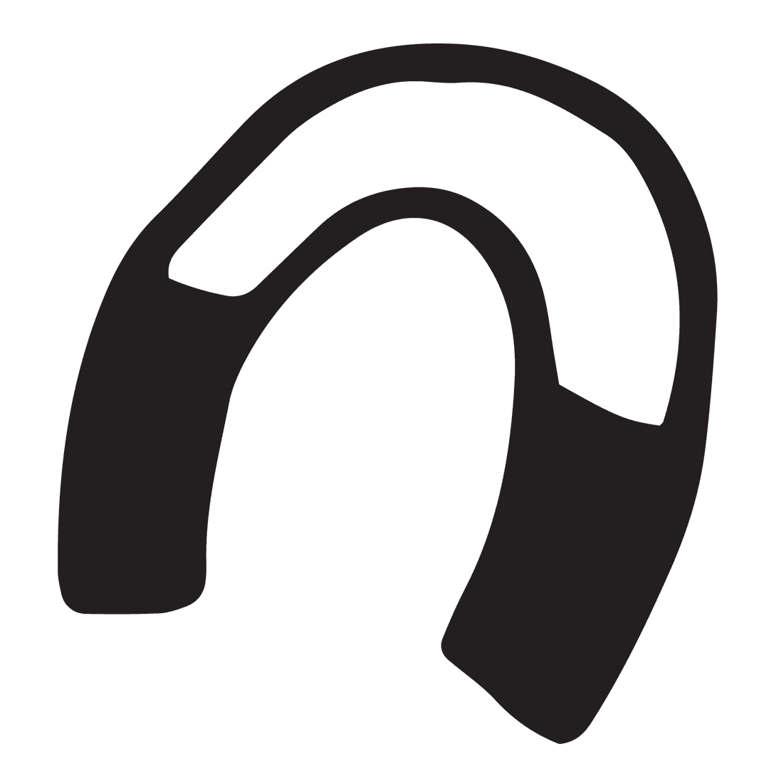 Vector Horseshoe-Shaped Magnet on Transparent Background