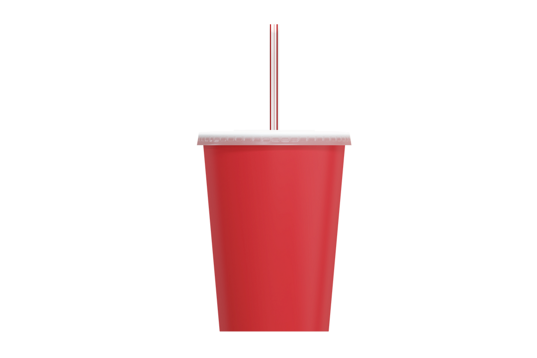 Red Takeaway Cup with Straw Illustration on Transparent Background - Download Free Stock Images Pikwizard.com