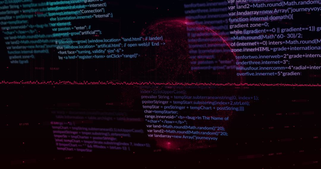 futuristic code with global network overlay in digital matrix - Free Images, Stock Photos and Pictures on Pikwizard.com