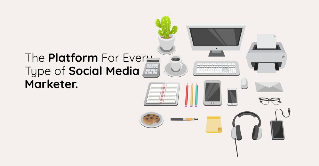 Organized Digital Workspace for Efficient Social Media Marketing