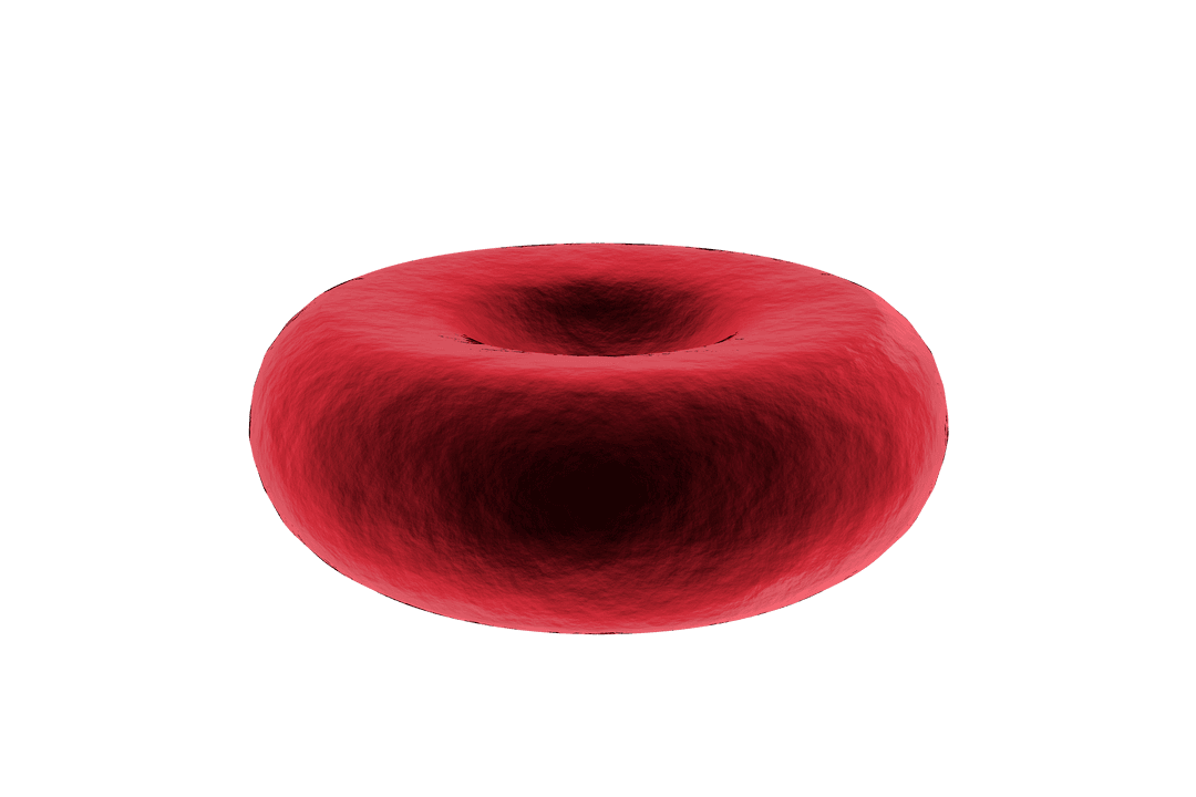 Abstract Red Spiral Shape on Transparent Background