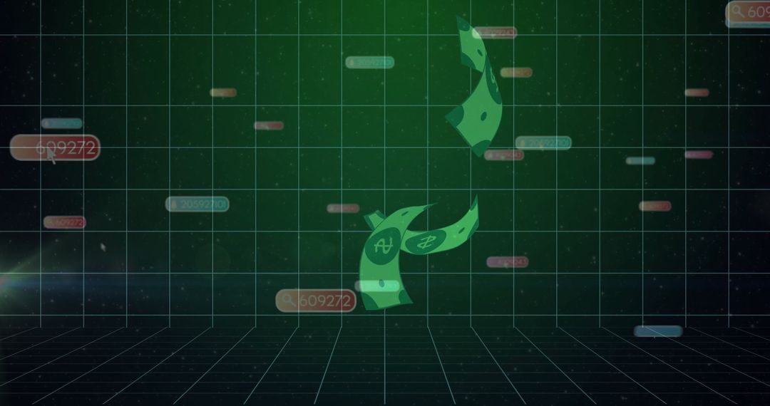 Digital Currency Uptrend in Futuristic Virtual Grid