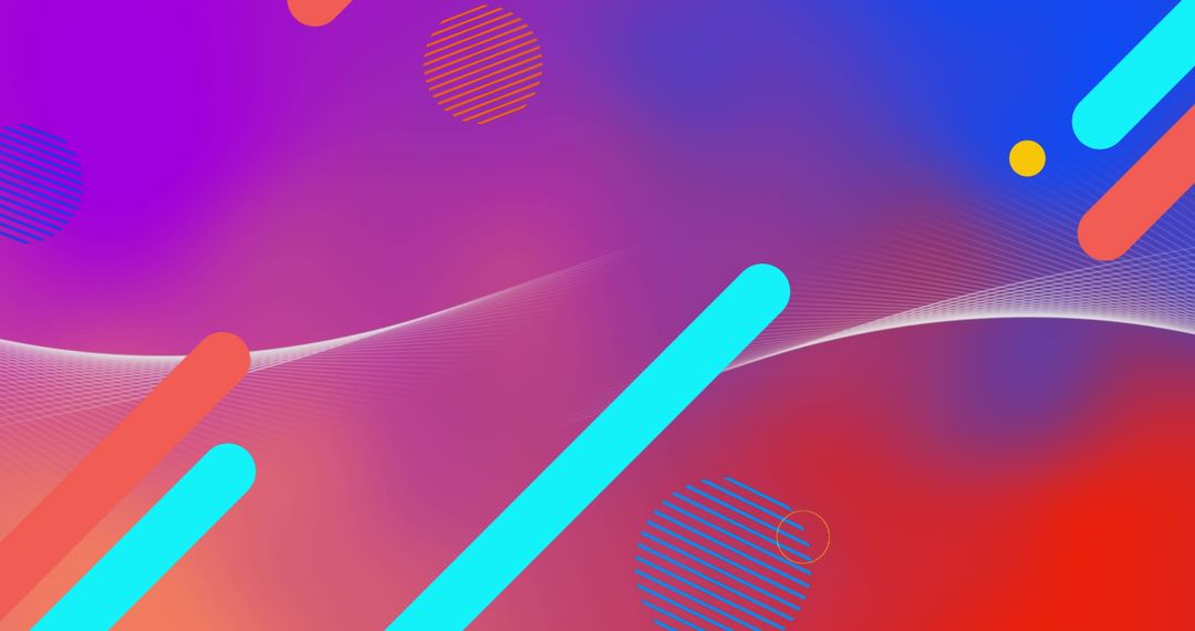 Colorful Abstract Lines and Gradients on Vibrant Background