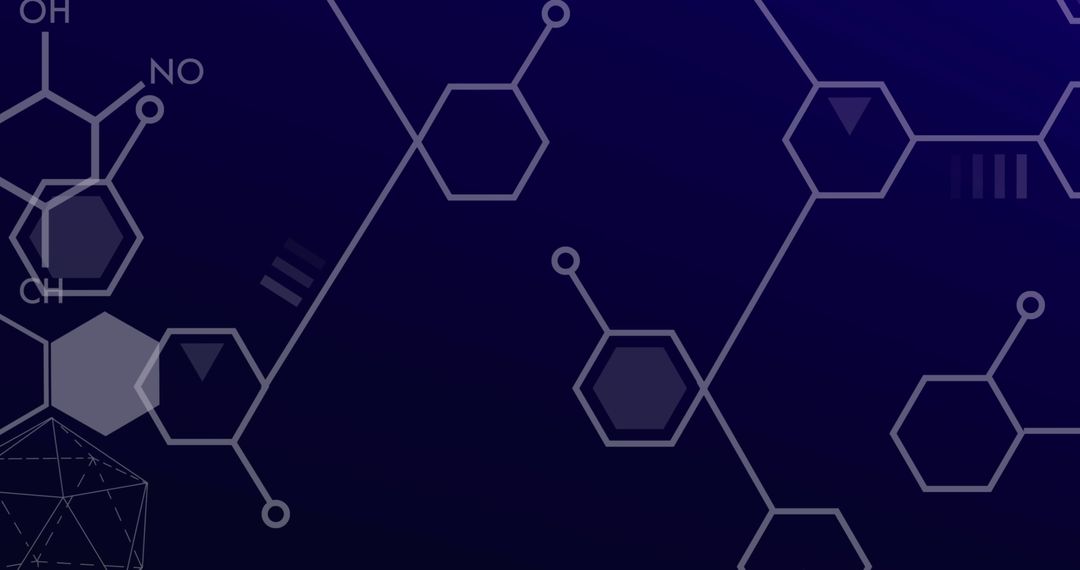 Abstract Chemical Formulas with Data Concept Background
