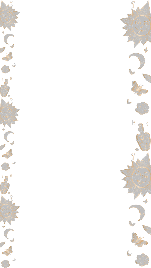 mystical transparent frame with suns, moons, and celestial symbols - Download Free Stock Images Pikwizard.com