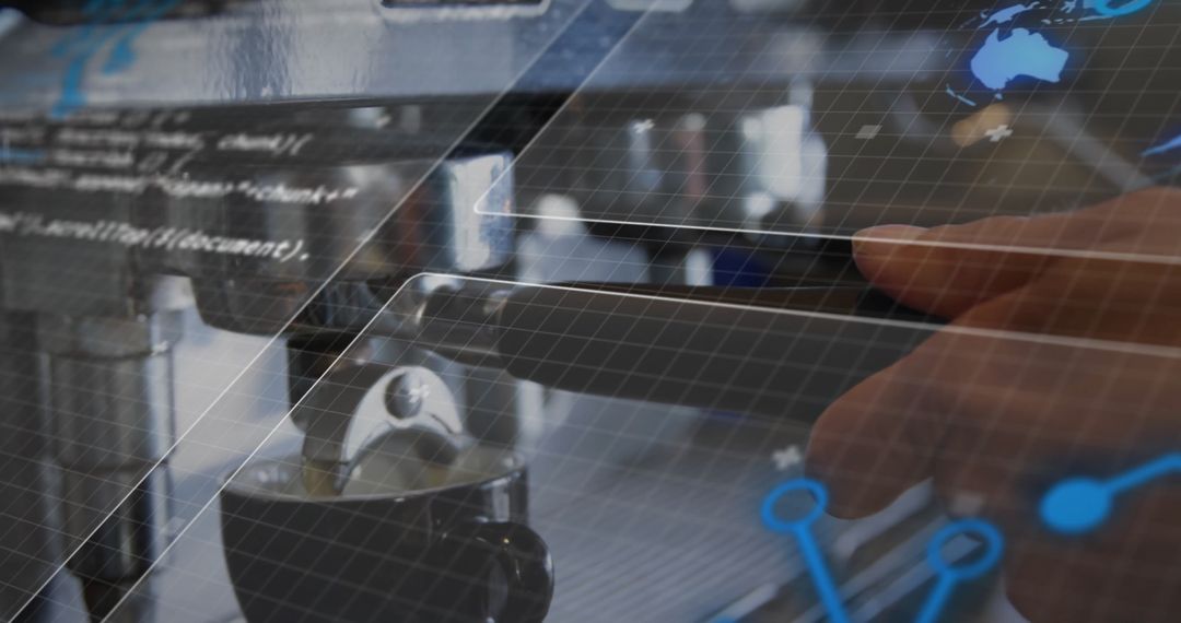 Futuristic Technology Integration in Coffee Brewing Process