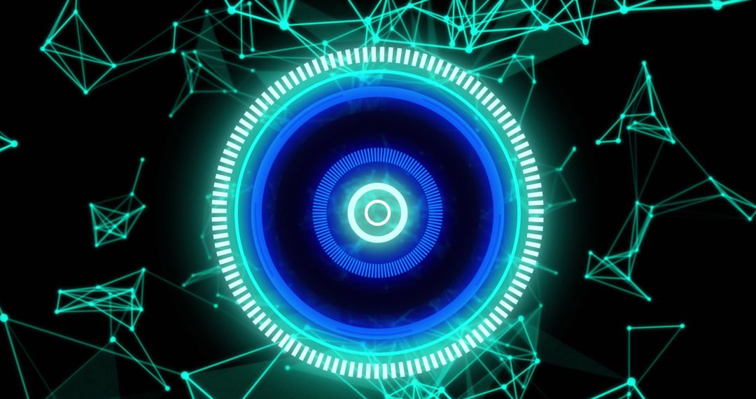 Digital Interface with Circular Scope and Network Connections