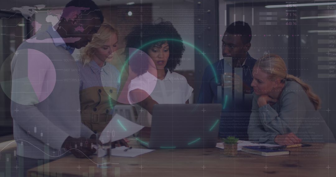 Financial Experts Analyzing Data in Modern Office Environment