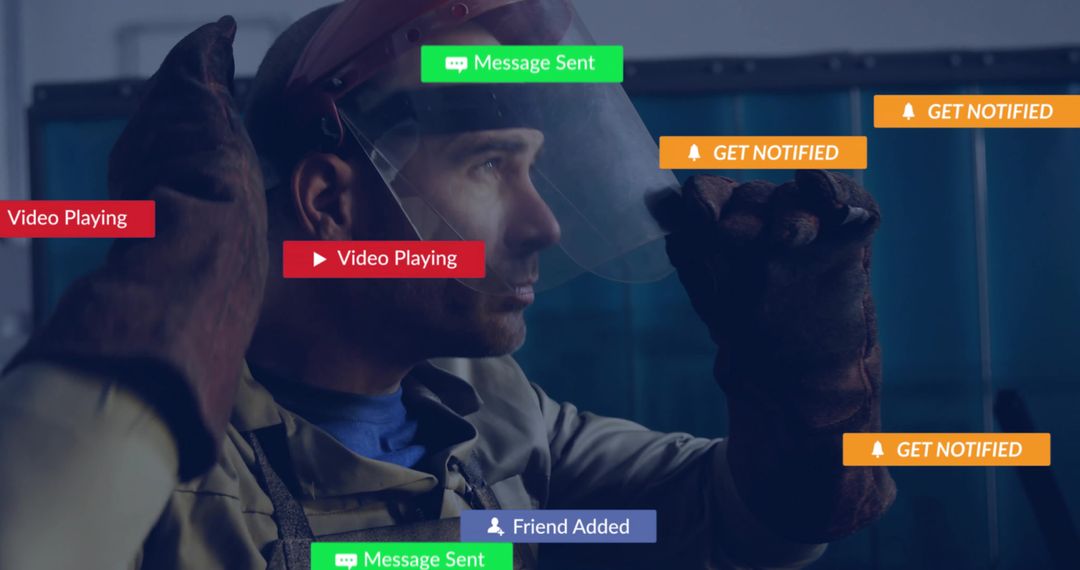 Industrial Worker Using Augmented Reality for Enhanced Safety