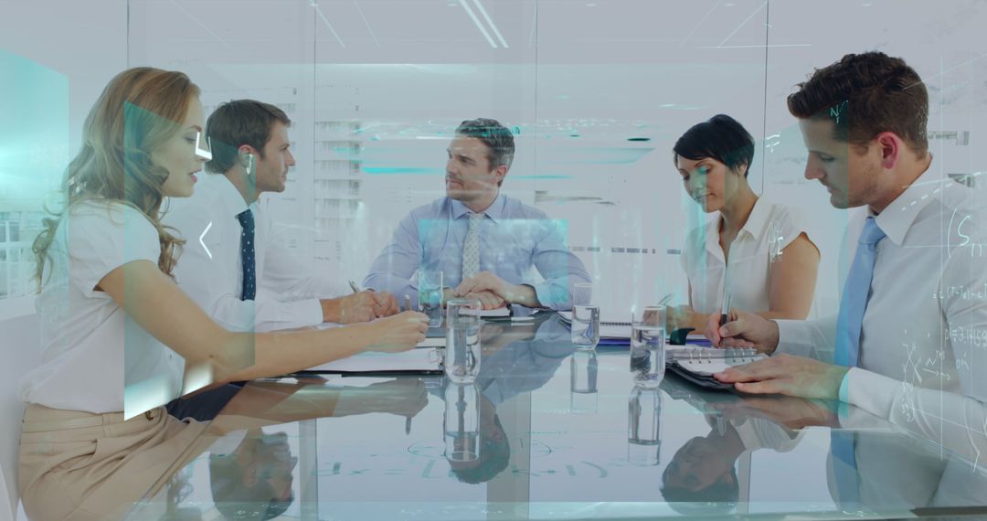 Global Team Collaborating on Financial Data Analysis