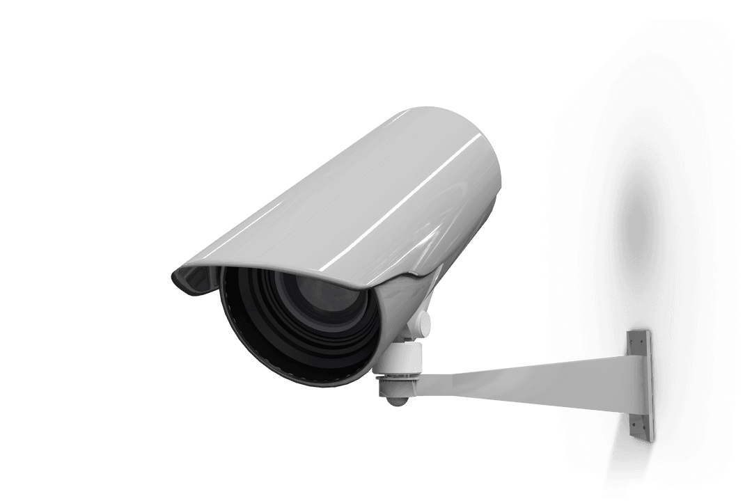 High-Resolution Digital Security Camera Transparent Background