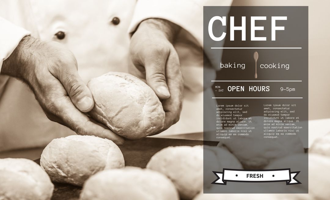 Chef Shaping Dough for Artisan Bread in Culinary Studio
