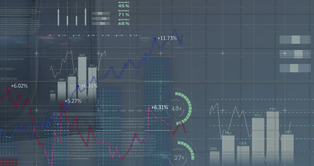dynamic data analytics interface showing statistical trends - Free Images, Stock Photos and Pictures on Pikwizard.com