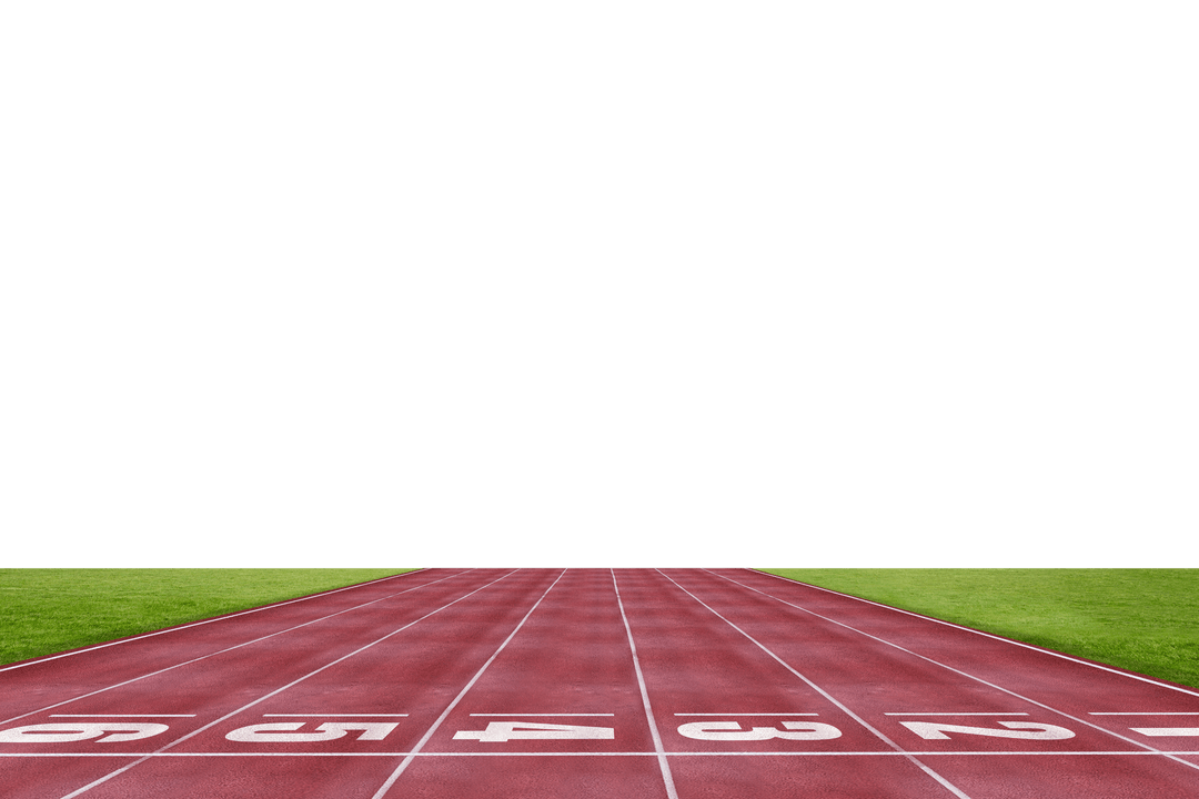 Transparent Panoramic Running Track Finish Line View