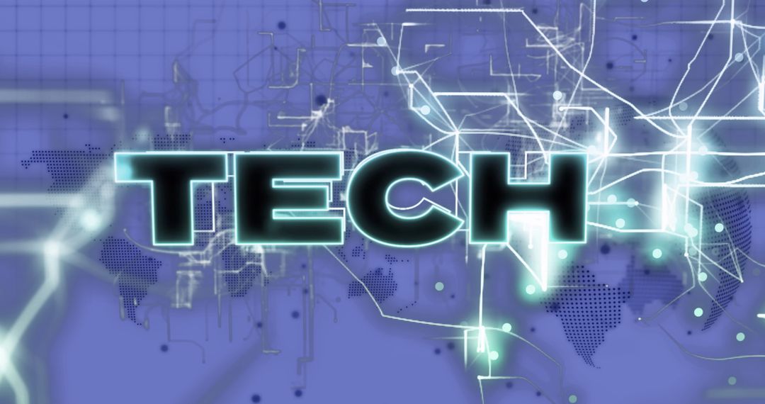 Futuristic Technology Concept Design with Digital Graph and Networking