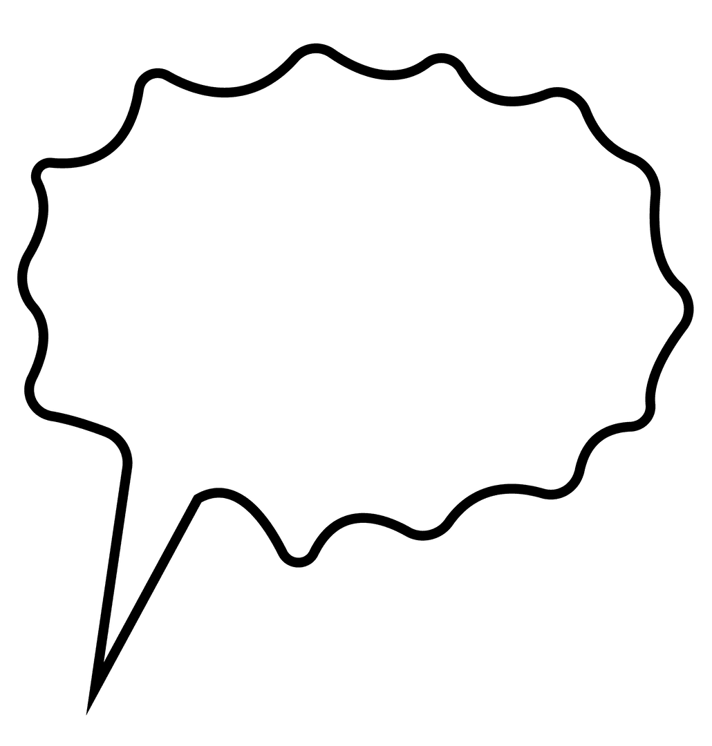 Comic Style Speech Bubble Transparent Background Isolated PNG